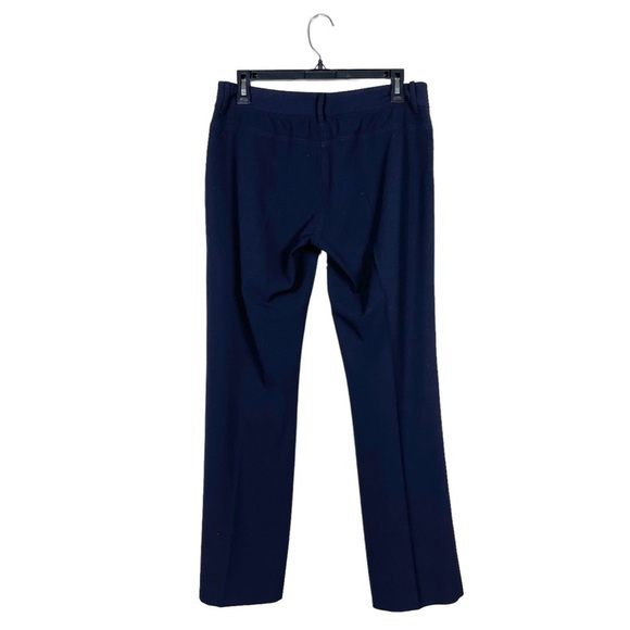 Elie Tahari for Nordstrom Navy Blue Flared Leg Stretch Dress Pants Size 8 - Picture 3 of 6
